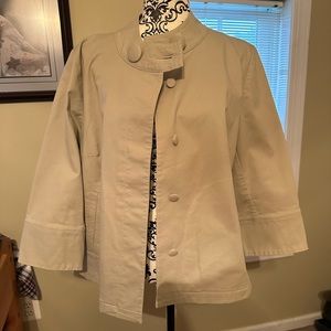 Tan short trenchcoat from Talbots